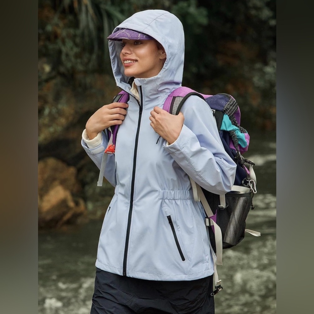 NWT Women's Waterproof Hooded Jacket - Picture 5 of 7